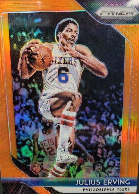 Julius Erving 2018 Prizm #95 Orange /49 Price Guide - Sports Card