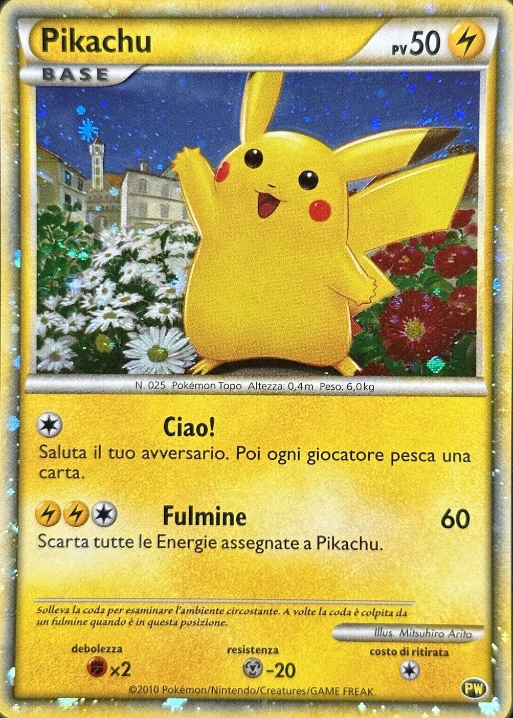 PSA9 Pikachu イタリア ピカチュウワールド 2010 購入 PSA9 Pikachu