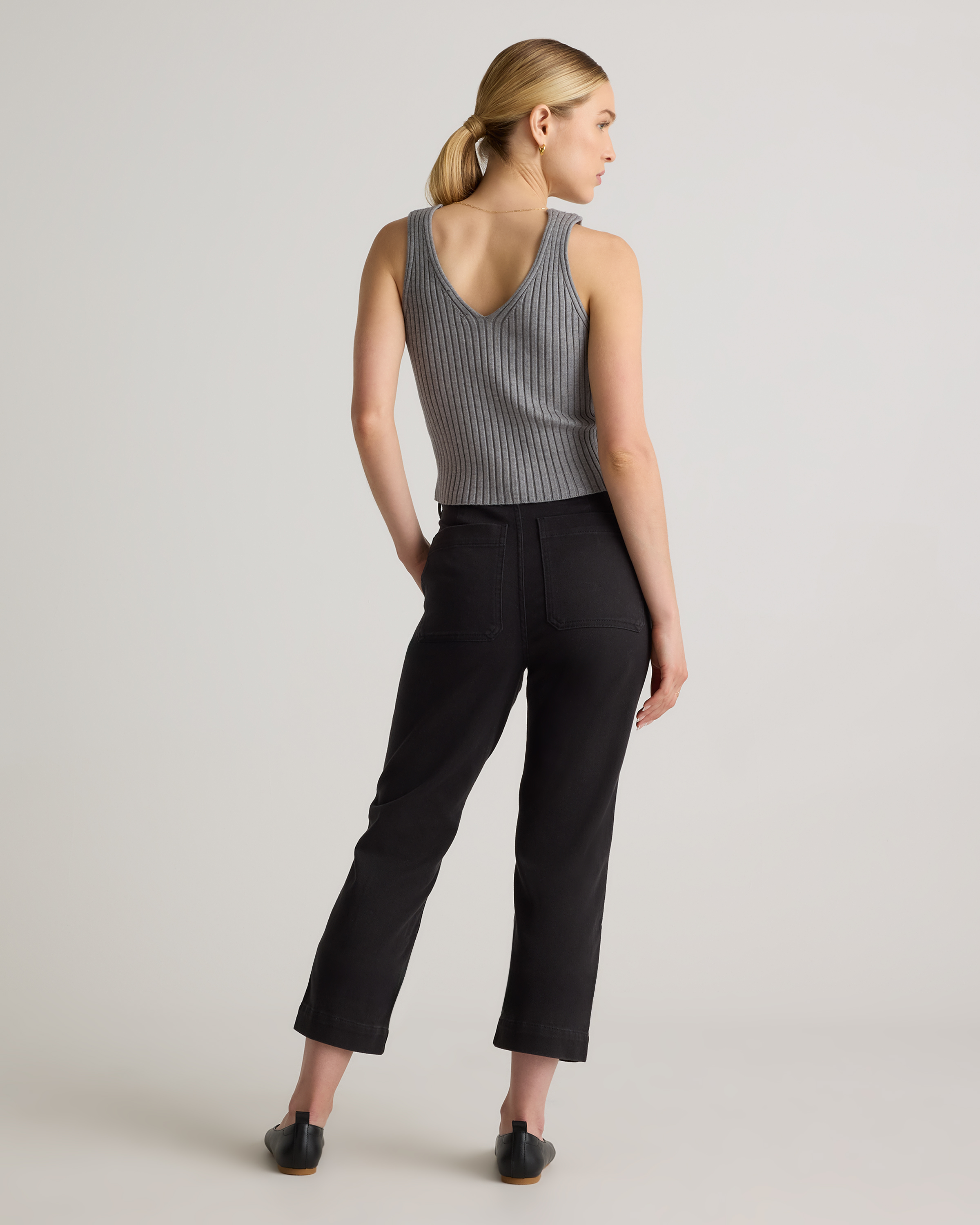 PRY Luxe-Cotton Sarouel Cropped Pants