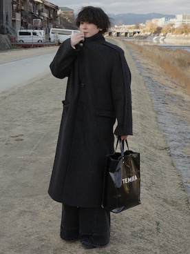 Outseam line long coat / アウトシームラインロングコートを使った
