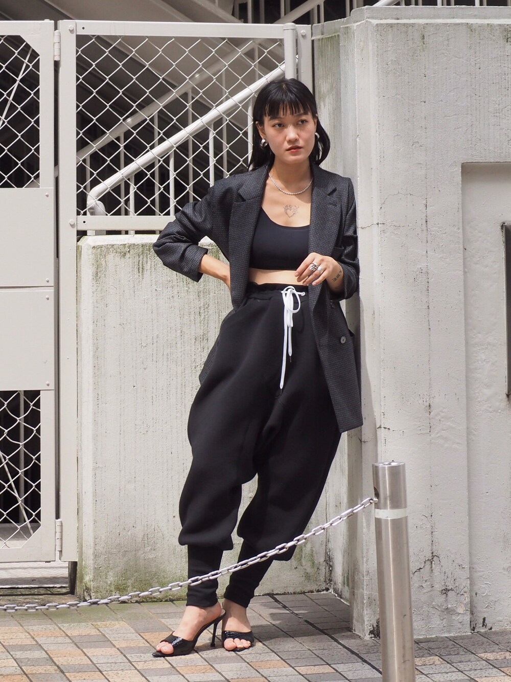 フミトガンリュウ FUMITO GANRYU サルエルパンツ サイズ2 Amazon