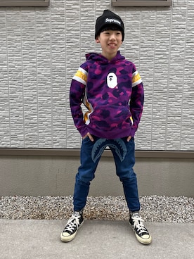 稀少】BAPE KIDS シャーク パーカーとパンツセット110cm 稀少】BAPE