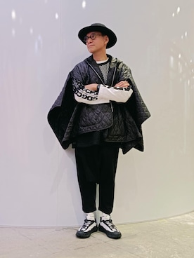 ブラックコムデギャルソン サルエルパンツ 動物迷彩 COMME des GARCONS