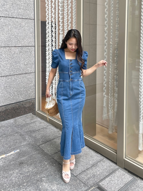 SUGAR SPOON W-ZIPデニムロングワンピ/Green Parks（グリーン パークス