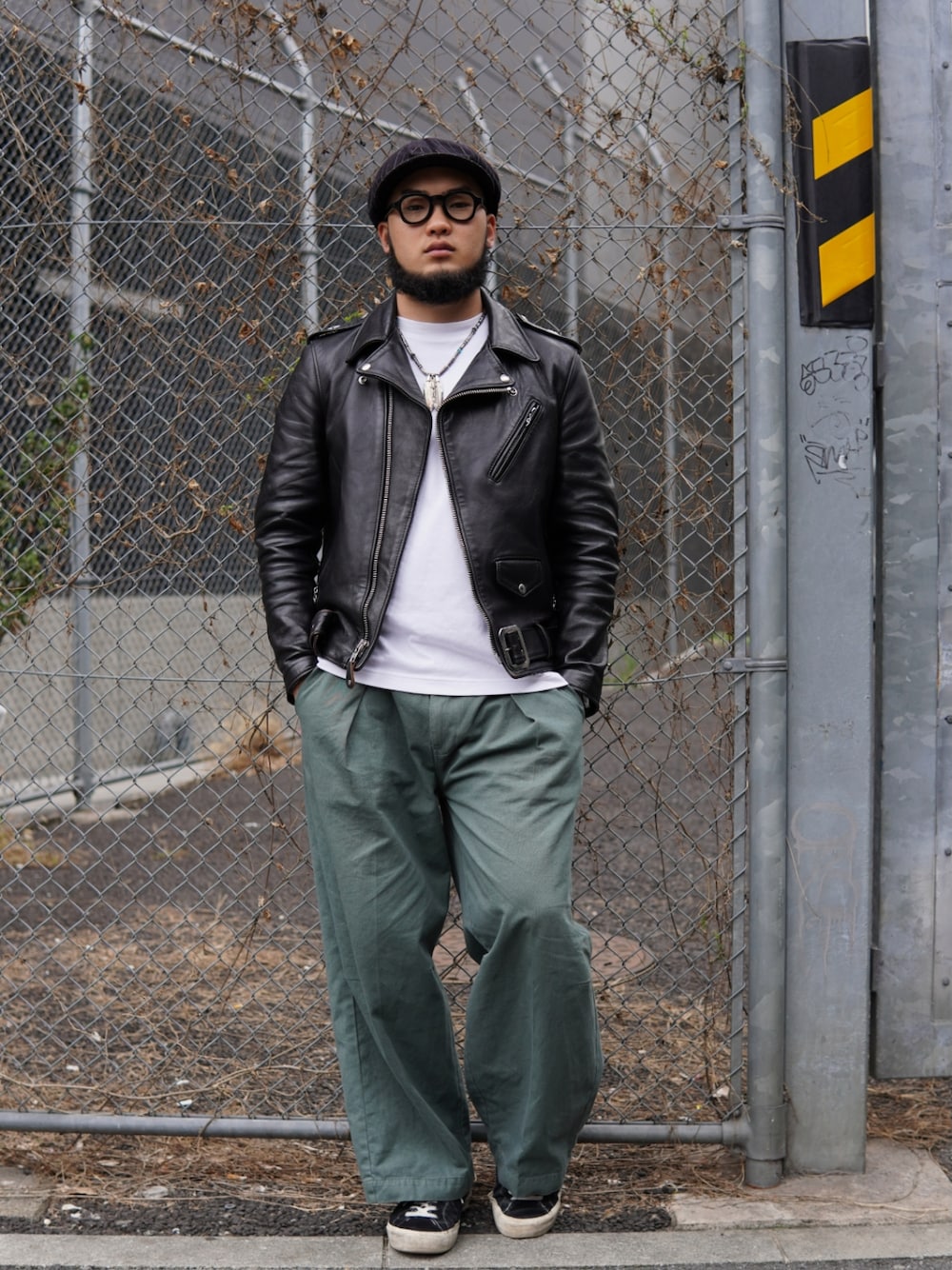 美品 LITHIUM HOMME 44 逆ハの字 シングルライダースジャケット 美品