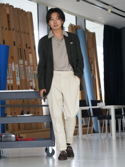 セール】【別注】GTA / HERRICK ストレッチ コットン ツイル サイド