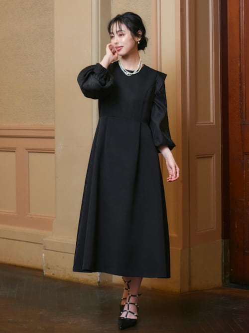 セール】オケージョンドレス 結婚式 2WAY ストレッチ ｜ オーガンジー