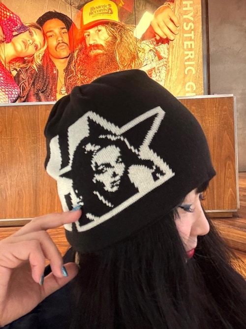 HYSTERIC GLAMOUR STAR WOMAN ビーニー ニット帽 STAR WOMAN ビーニー