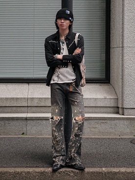 ニットキャップ/ビーニーを使った「y2k」の人気ファッション