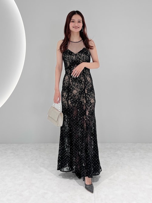 Leja（レジャ） ドレス 「LEJA LUXE」レースストーンスパンコール