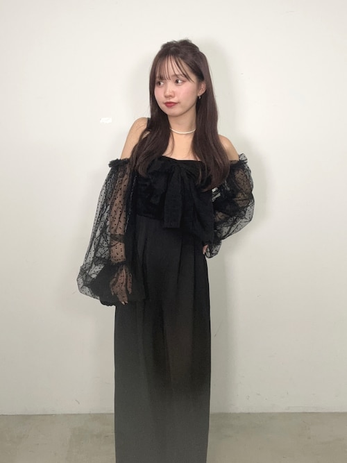 セール】【SALON byChico】フロントリボンドッキングコンビネゾン