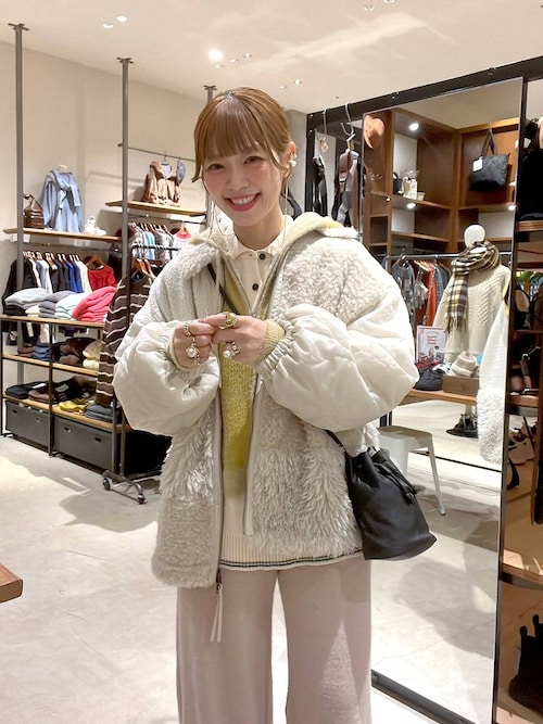 セール】パッチワークボアブルゾン（ブルゾン）｜niko and