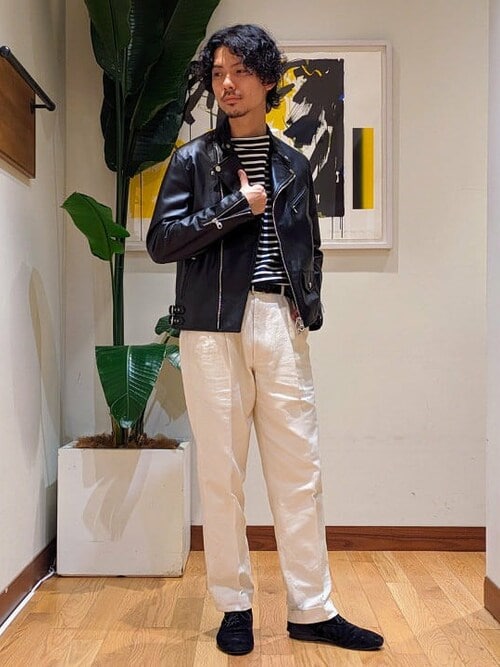 極美品 WORK NOT WORK スタンドカラー ホースレザージャケット M