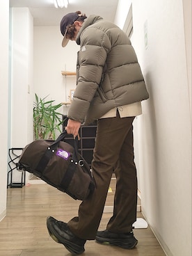 THE NORTH FACE PURPLE LABELのボストンバッグを使った人気