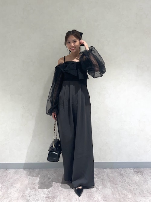 セール】【SALON byChico】フロントリボンドッキングコンビネゾン