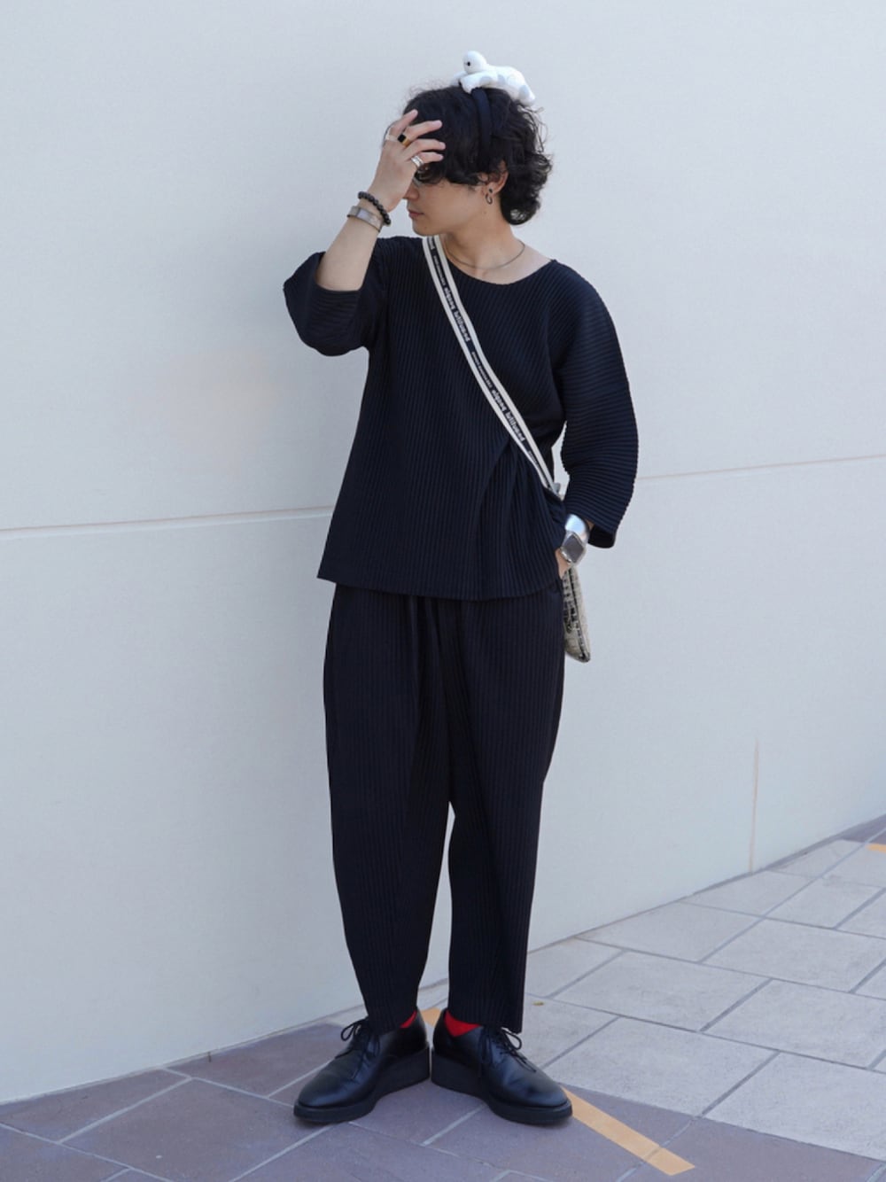 HOMME PLISSE ISSEY MIYAKE】プリーツパンツ