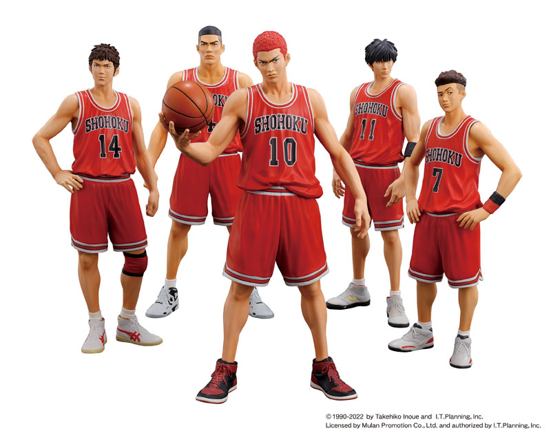 SLAM DUNK』湘北高校バスケ部5人のフィギュア大好評予約受付中 - 桜木