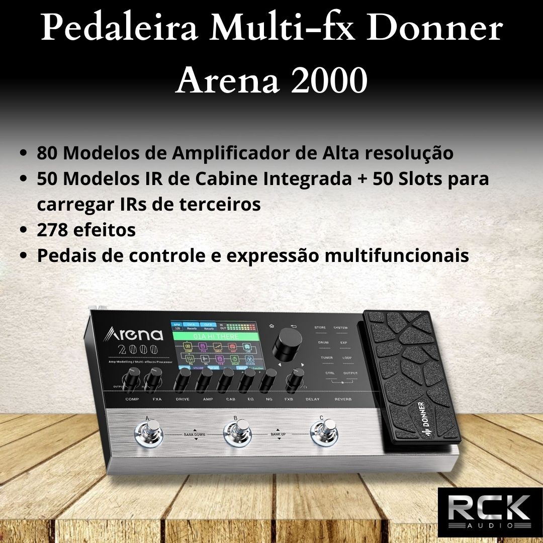 Pedaleira Multi-fx Donner Arena 2000