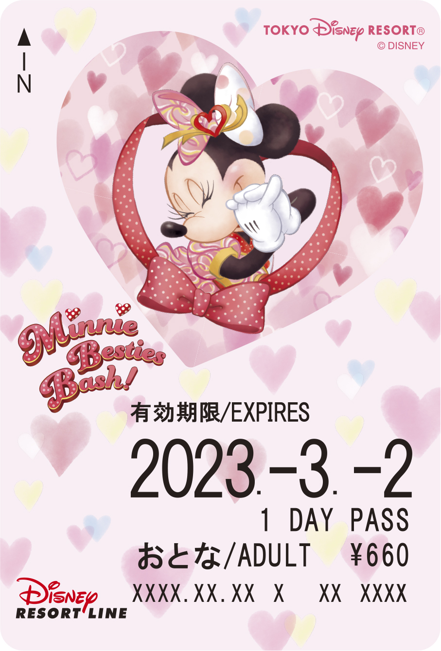 使用済】①特殊デザイン ディズニーリゾートライン 切符 パス リゾラ