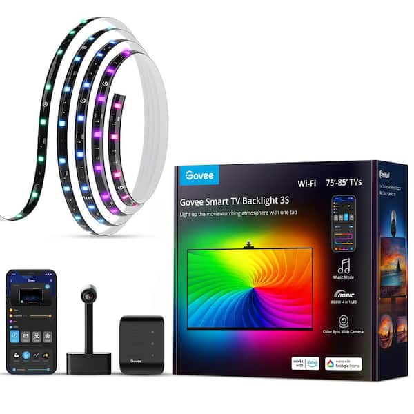 Govee RGBIC Pro 48-Watt Equivalent 49.2 ft. Integrated LED Smart