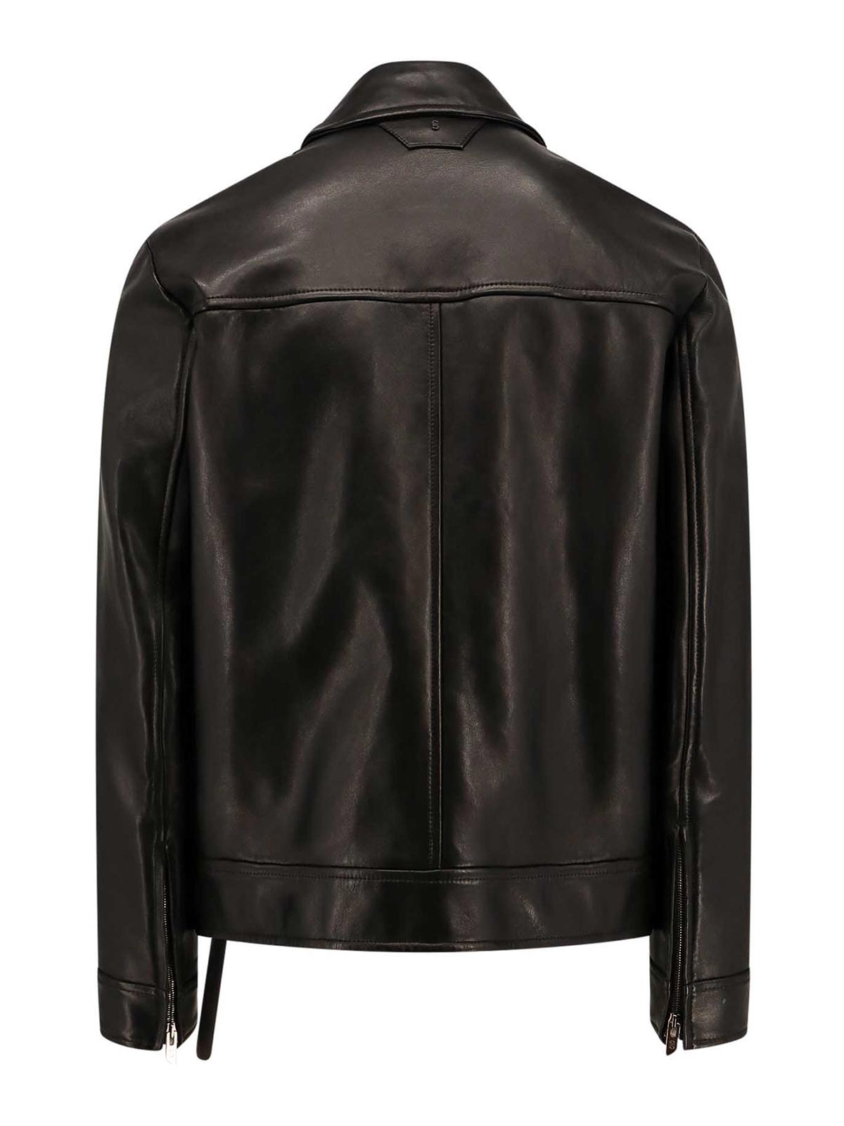 Salvatore Santoro Leather jacket - Black - Men|45541UBLACK