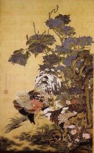 二枚の「紫陽花双鶏図」 | 青い日記帳