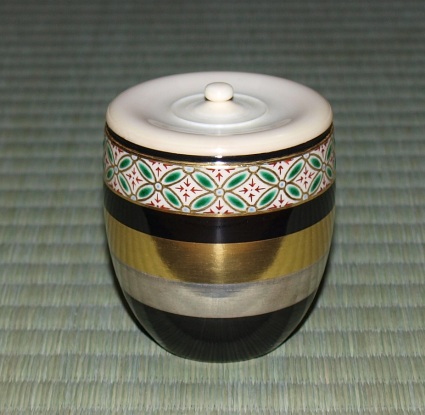 茶道具独楽紋香次棗