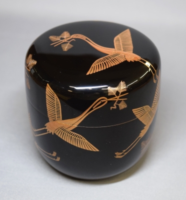 川端近左 松喰鶴蒔絵 大棗 | 茶道具 小西康のぶろぐ