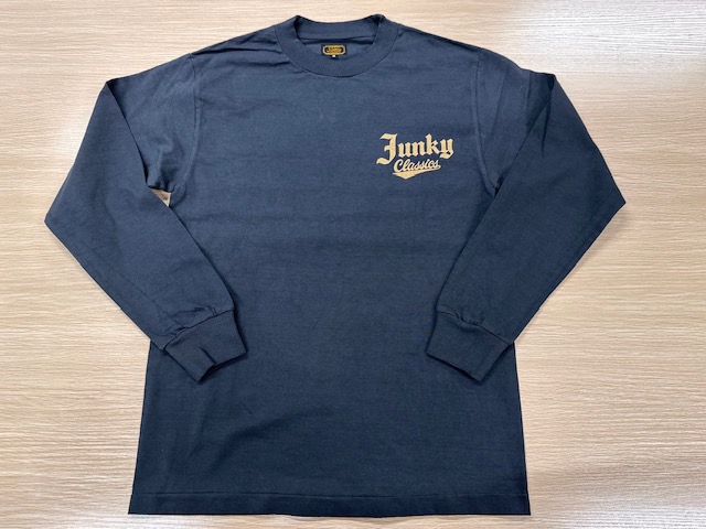 明日発売開始！！大好評のオリジナルロンT！！ | JUNKY CLASSICS