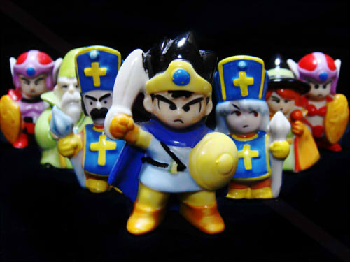 レア】ドラクエ陶器人形の3点セット エニックス ドラゴンクエストⅢ