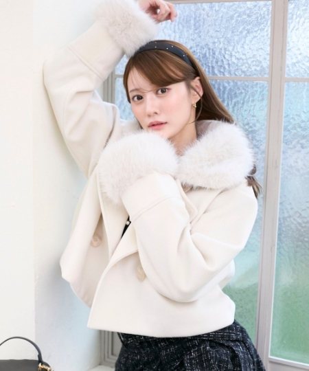 ∞マルチwayフェイクファー付ショートコート/MAJESTIC LEGON