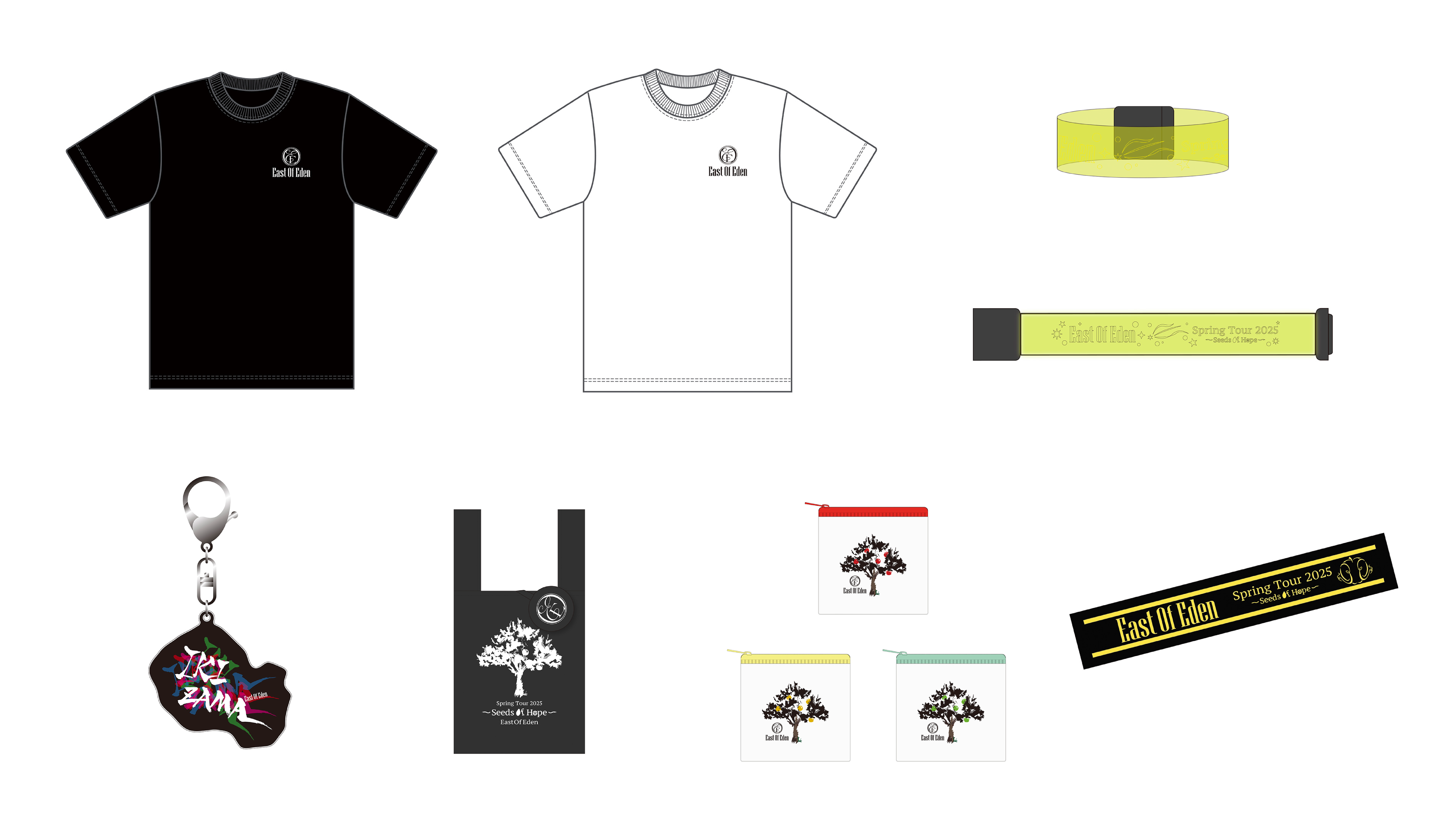 East Of Eden Spring Tour 2025 〜 Seeds Of Hope 〜」グッズ通販決定