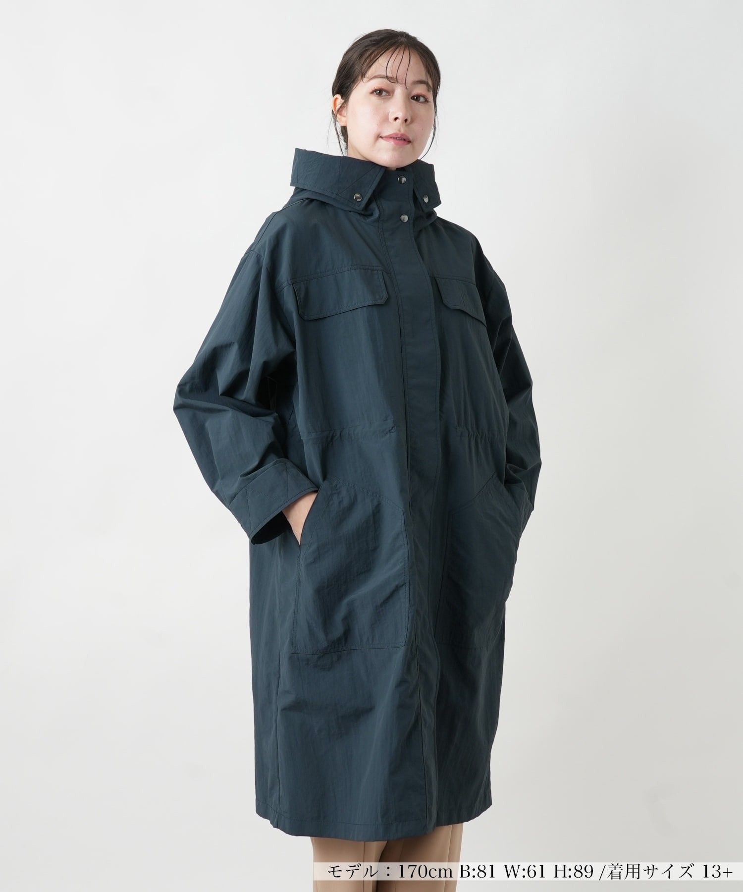 フード付きロングコ－ト|レリアン プラスハウス | レリアン公式