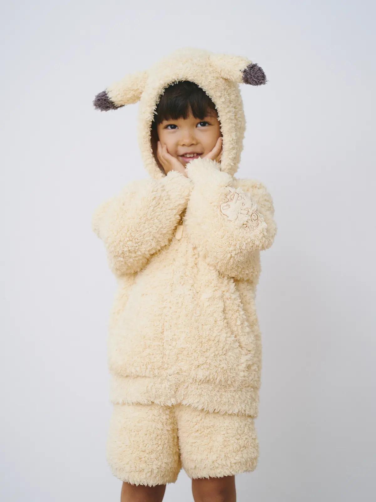 ジェラートピケ ピカチュウ パーカ&ショートパンツセット キッズ