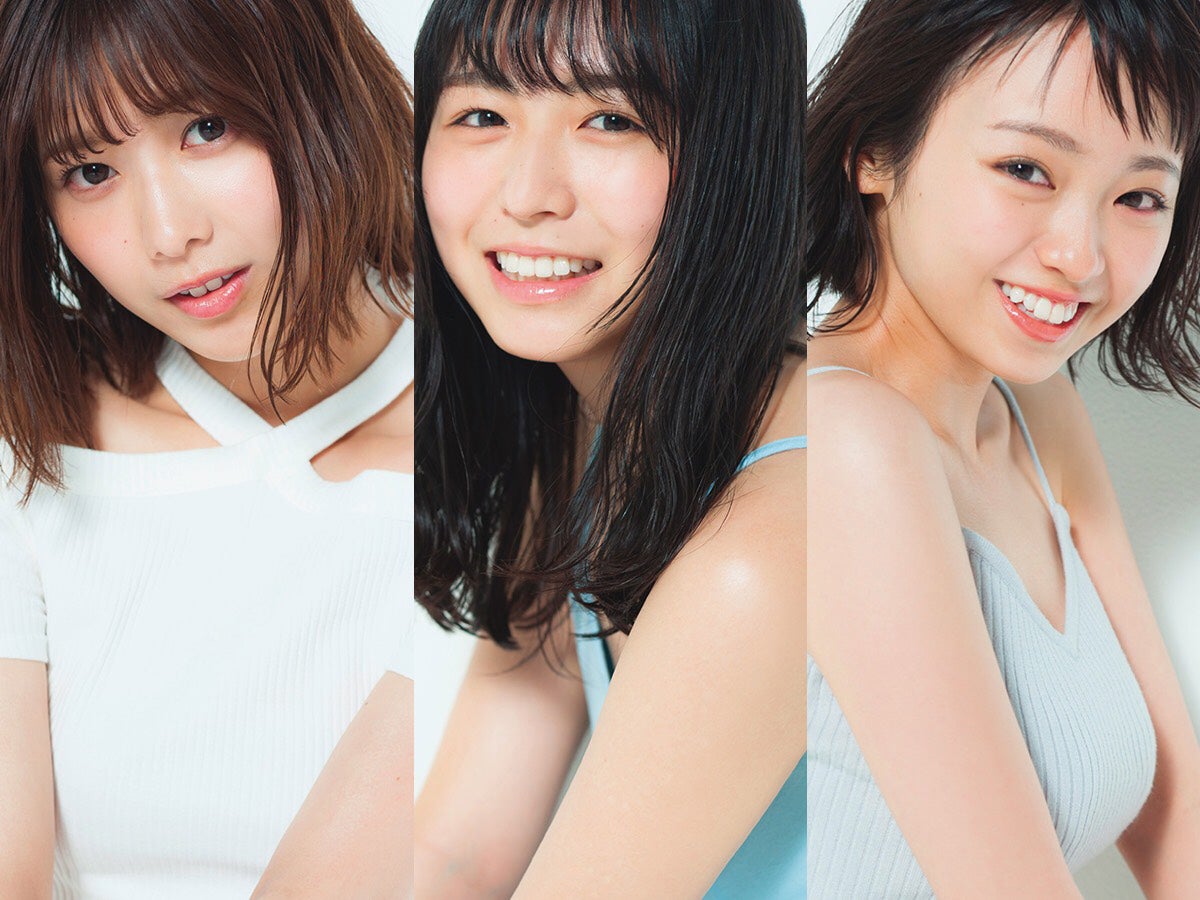 長濱ねる＆渡邉理佐＆今泉佑唯ら、グラビアで爽やか肌見せ 欅坂46を