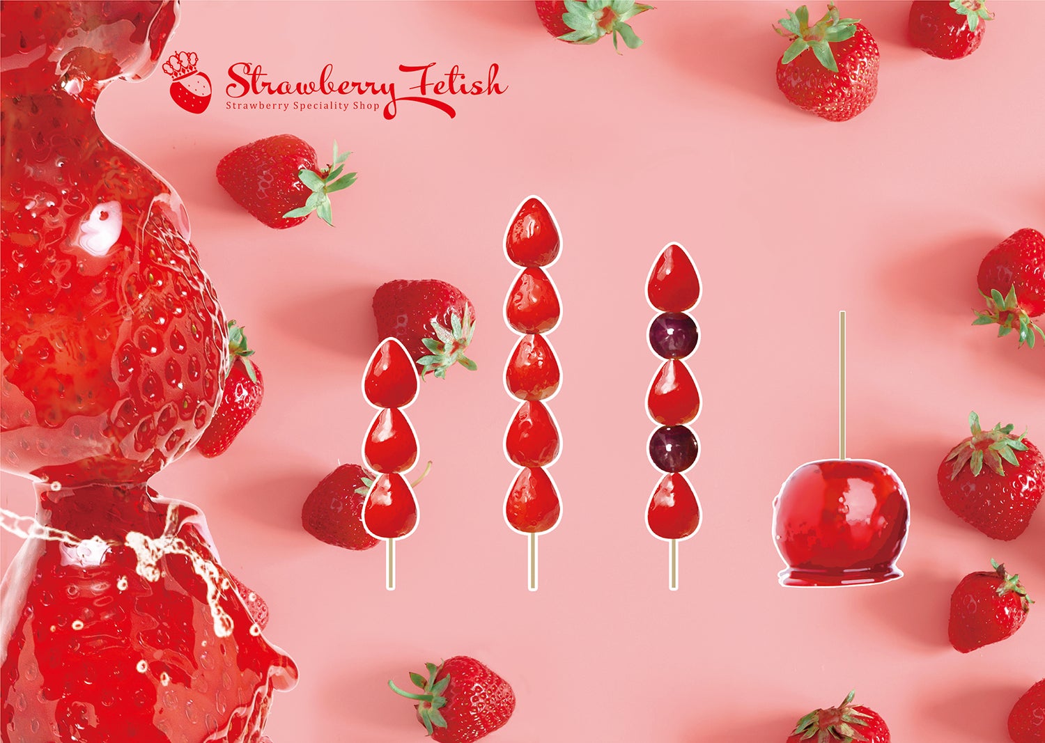 進化系いちご飴＆カラフルわたあめ店、福岡・キャナルシティ博多に