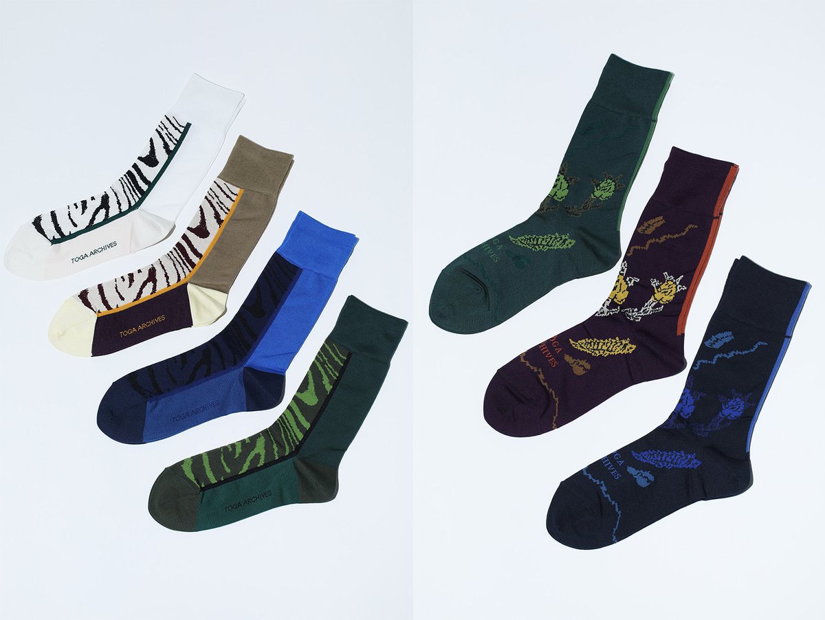 人気のシアー素材も再び！ 【トーガ × タビオ】のコラボレーション第三