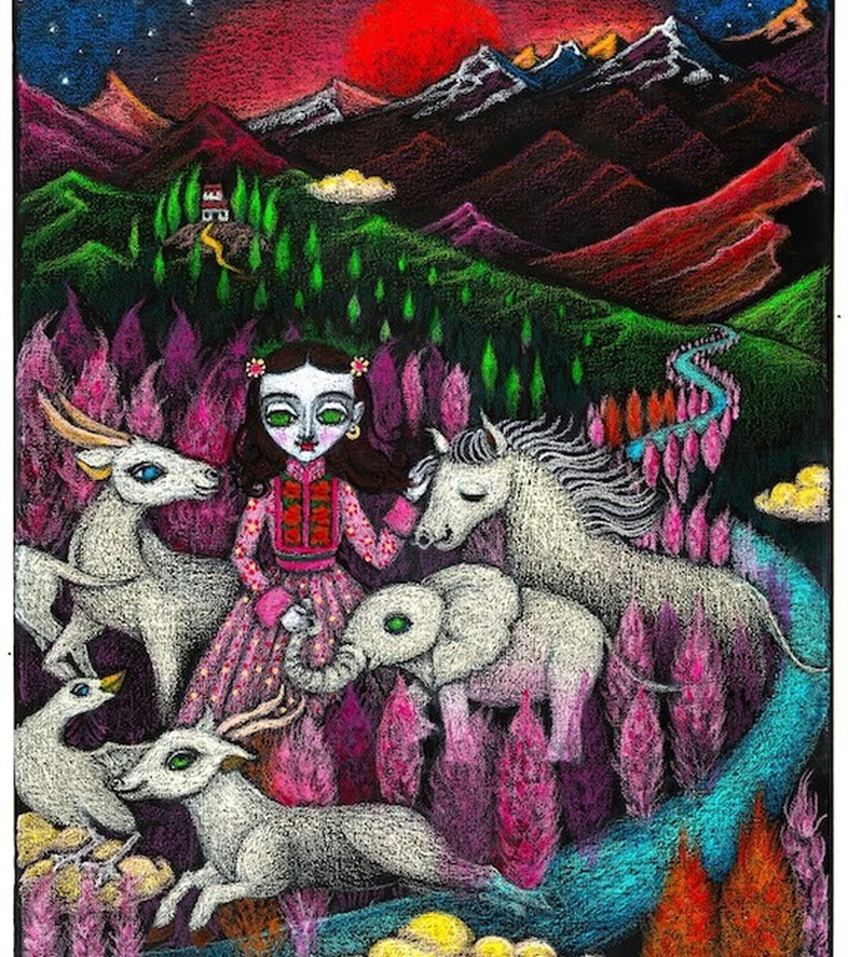 木から受ける智慧や愛を感じる新作絵画に注目。藤田理麻の個展