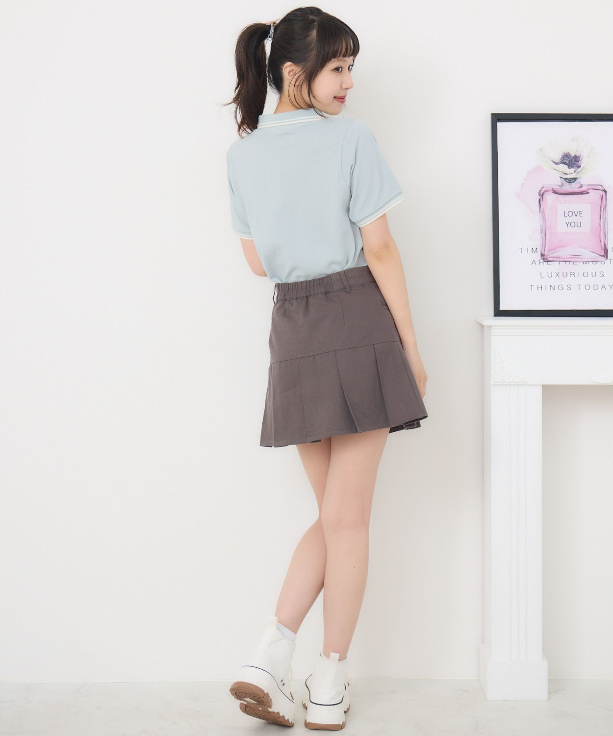 マーク刺繍カノコポロ|ems excite | RETRO GIRL ONLINE STORE レトロ