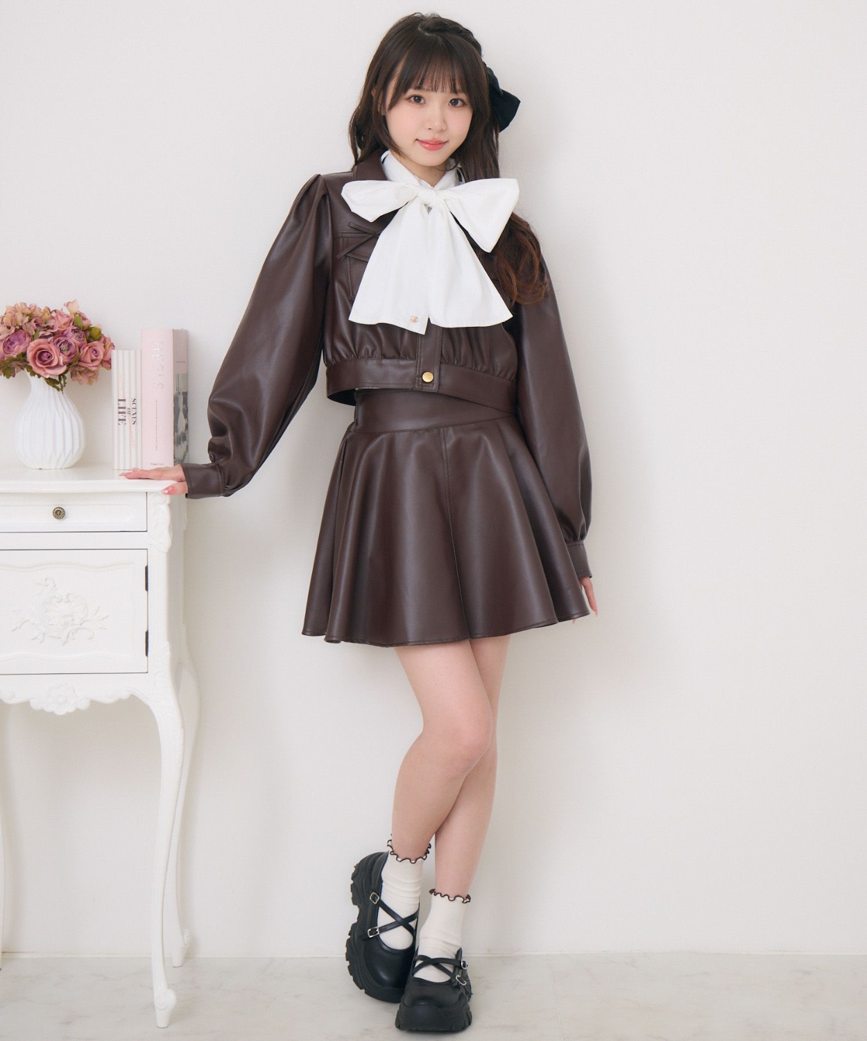 セットアイテム】FレザーBZ＆フレアSKセット|ems excite | RETRO GIRL