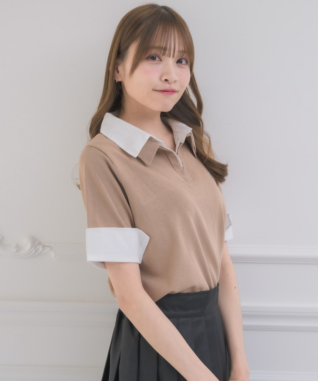 スキッパーSHレイヤード風NT|ems excite | RETRO GIRL ONLINE STORE