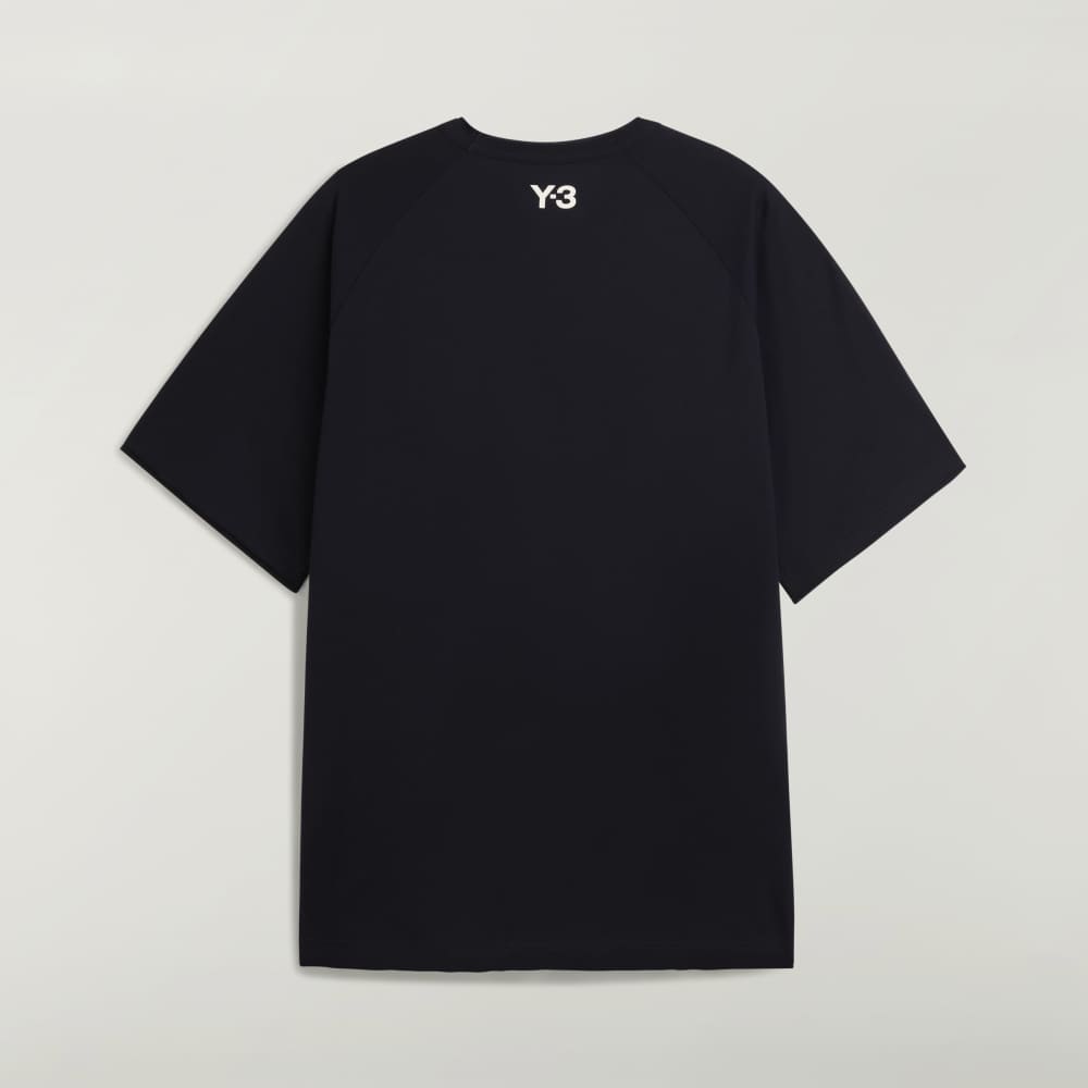 Y-3 RAW EDGE 3 STRIPES SHORT SLEEVE TEE Y-3│Y-3 ワイスリー
