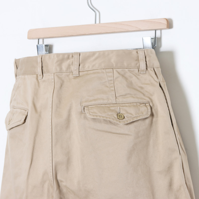 Graphpaper (グラフペーパー) Suvin Chino Tuck Tapered Pants / ス