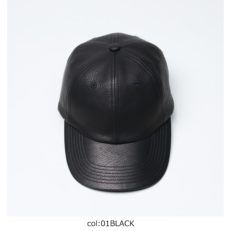 KIJIMA TAKAYUKI (キジマタカユキ) COWHIDE 6PANEL CAP / カウハイド 6