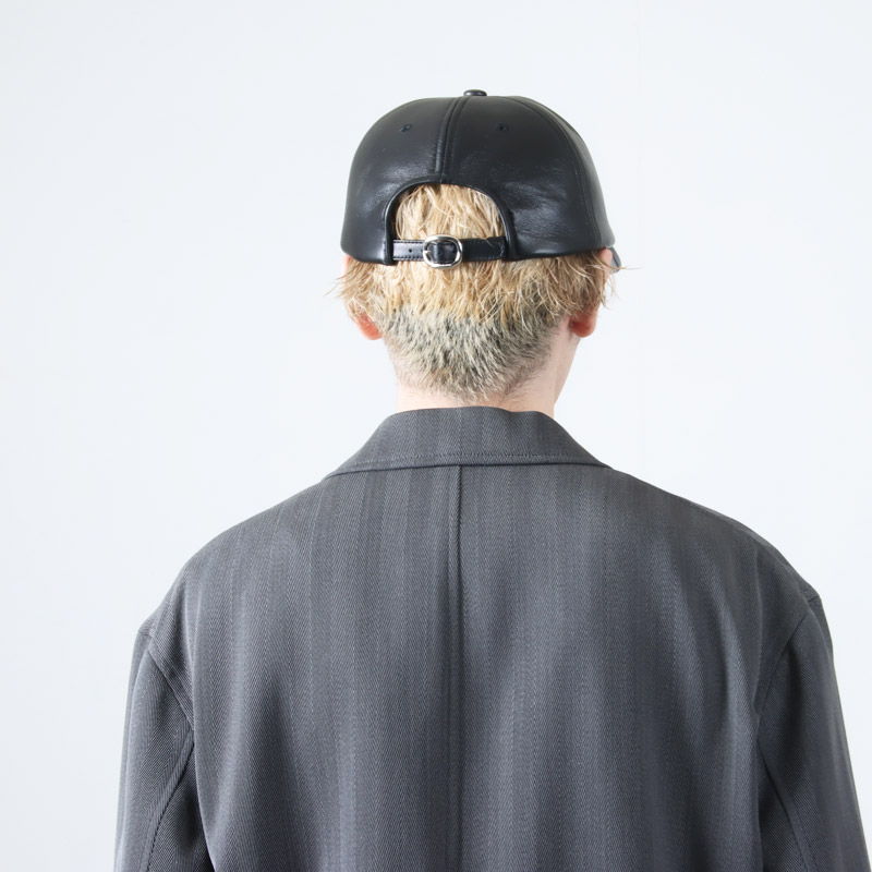 KIJIMA TAKAYUKI (キジマタカユキ) LAMBSKIN 6PANEL CAP / ラムスキン6
