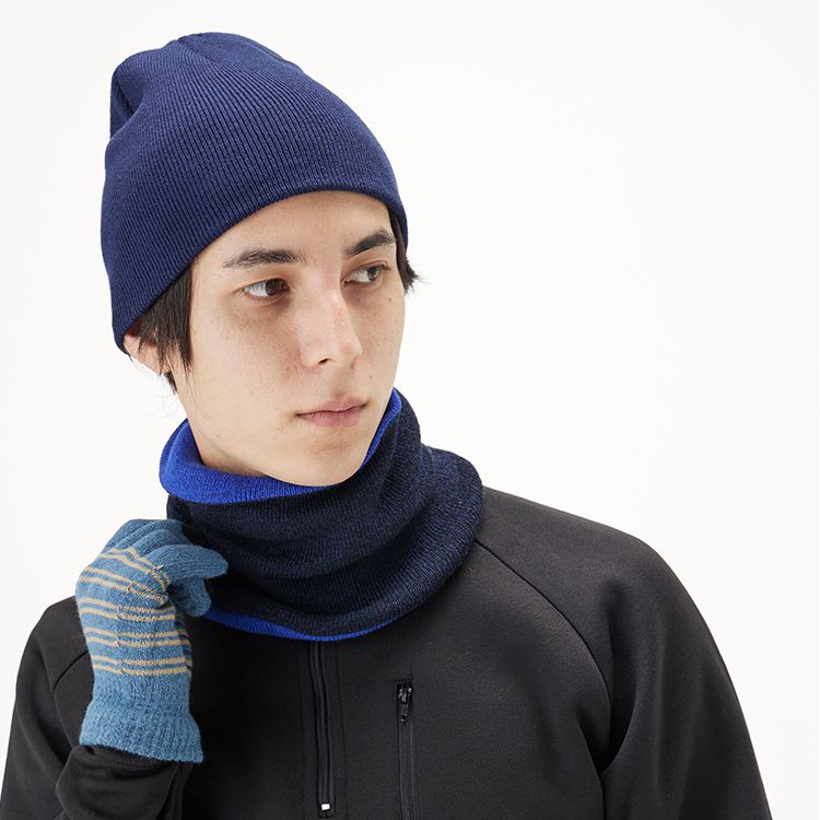 カインズ ニットネックウォーマー ネイビー フリーサイズ | 作業着