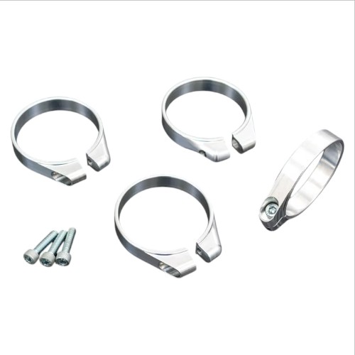 ビレットビッグインシュレーターバンド アルミ素地 1PC - バイク