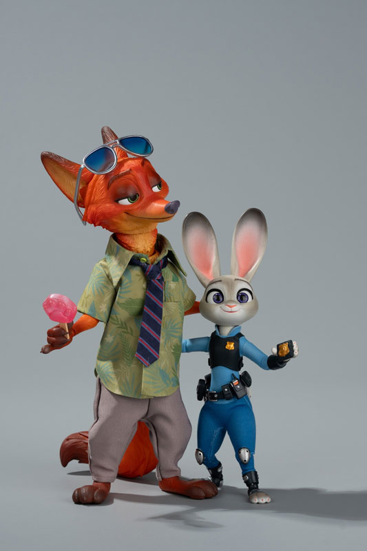 AmiAmi [Character & Hobby Shop] | Zootopia Nick & Judy 1/8 Action