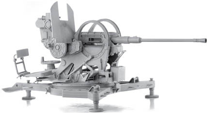 1/6 WW.II ドイツ軍 20mm 対空機関砲 Flak 38 後期型 プラモデル（再販