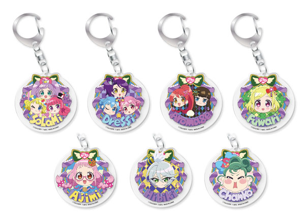 プリパラ ファルル 缶バッジ アクリルキーホルダー アクキー プリチケ